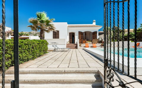 Villa Cornino: Sky, Property, Azure, Plant, Shade, Architecture, Building, Road Surface, Arecales, Tree