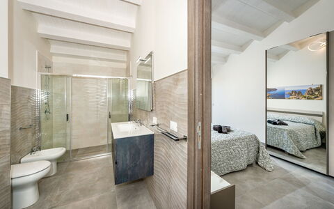 Villa Azzurra: Building, Bathroom, Plumbing Fixture, Tap, Comfort, Wood, House, Flooring, Floor, Sink