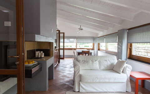 Villa Angelica: Furniture, Property, Building, Comfort, Wood, Interior Design, Couch, Cabinetry, Living Room, Flooring