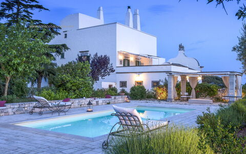 Masseria Tagliente: Water, Plant, Sky, Property, Building, Swimming Pool, Azure, Tree, Body Of Water, Leisure