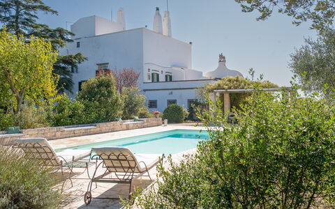 Masseria Tagliente: Plant, Water, Property, Sky, Building, Tree, Swimming Pool, Real Estate, Grass, Landscape