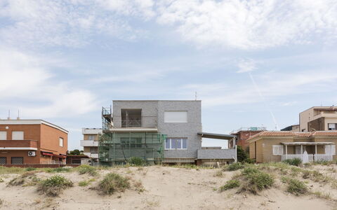 Rome'S Beach House 1: Water, Property, Window, Swimming Pool, Building, Plant, Azure, Shade, Tree, Architecture