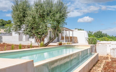 Villa La Selva: Water, Sky, Cloud, Plant, Building, Tree, Body Of Water, Natural Landscape, Grass, Residential Area