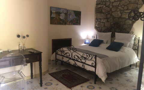 San Noto House With Pool Ac Wifi: Furniture, Property, Comfort, Lighting, Interior Design, Wood, Bed Frame, Floor, Flooring
