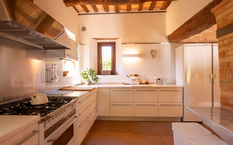 Villa Gelso: Cabinetry, Countertop, Property, Tap, Furniture, Sink, Building, Kitchen, Wood, Kitchen Sink