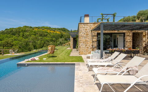 Villa Paradise: Water, Sky, Property, Plant, Building, Chair, Natural Landscape, Tree, Leisure, Landscape