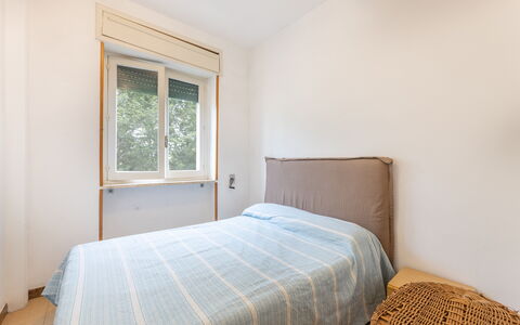 Apartment Living In Baia Verde - Gallipoli: Furniture, Building, Window, Comfort, Azure, Wood, Textile, Shade, Bed
