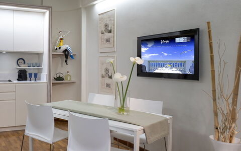 Butterfly With Beach & Breakfast Included: Furniture, Property, Table, Plant, Azure, Cabinetry, Interior Design, Building, Floor, Chair