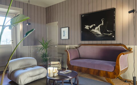 B&b Vigne Di Fagnano Without Kitchen: Couch, Furniture, Property, Picture Frame, Table, Comfort, Building, Interior Design, Living Room, Wood