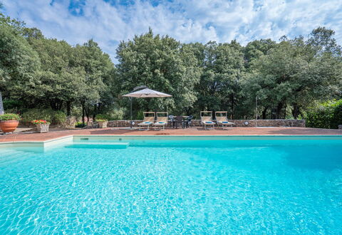 Santa Colomba House, Siena, Nature And Pool: Swimming Pool, Resort, Eco Hotel, Hacienda, Estate, Reflection, Water Feature, Landscaping, Villa, Reflecting Pool