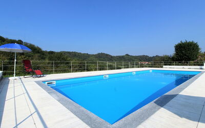 La Casa Dei Nonni, House With Private Pool, Torino: Water, Sky, Building, Property, Swimming Pool, Azure, Rectangle, Tree, House, Outdoor Furniture