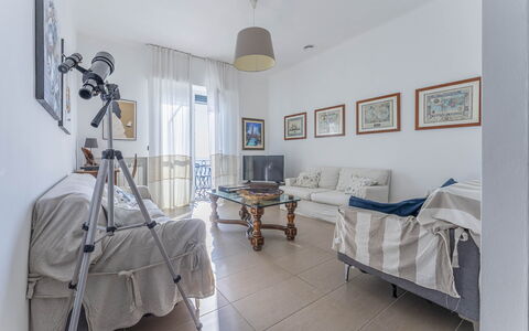 Breath-taking Portofino Promontory Seaview: Furniture, Flooring, Interior Design, Floor, Ceiling, Room, Apartment, Lighting, Home, Living Room