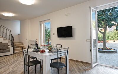 Clementine Country House: Table, Furniture, Property, Chair, Wood, Interior Design, Plant, Flooring, Floor