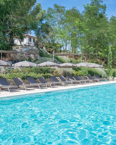 Melaiolo Modern Apartment with Pool, Montaione, To: Water, Plant, Water Resources, Property, Sky, Nature, Azure, Swimming Pool, Tree, Natural Landscape