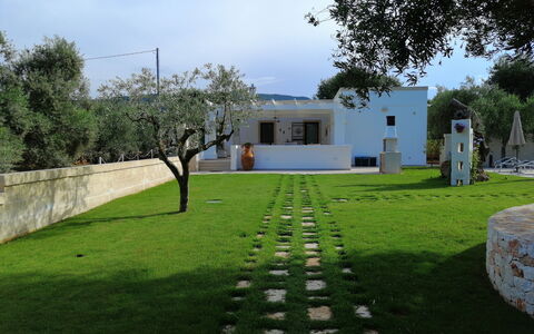 Villa Adriatica Near Ostuni Puglia: Sky, Plant, Property, Tree, Cloud, Land Lot, Grass, Shrub, Grass Family, Landscape