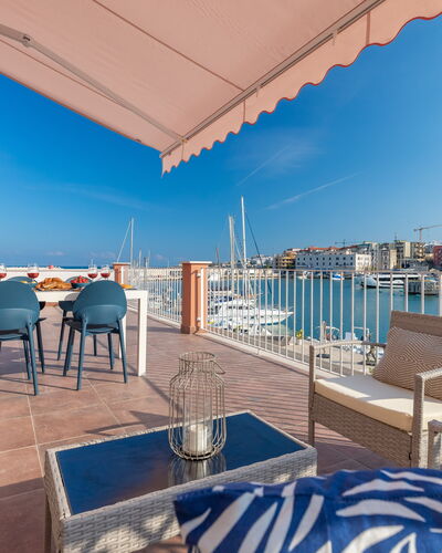 Sospiri Sul Mare: Sky, Water, Property, Building, Blue, Azure, Shade, Outdoor Furniture, Table, Swimming Pool