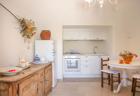 Country Trullo Verde, Wifi, Alberobello: Cabinetry, Furniture, Property, Countertop, Drawer, Orange, Interior Design, Wood, Sink, Building