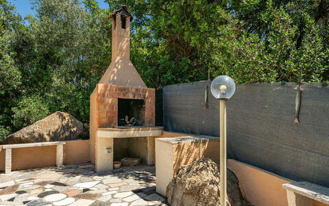 Doxina: Garden, Flagstone, Backyard, Shade, Landscaping, Masonry Oven, Outdoor Structure
