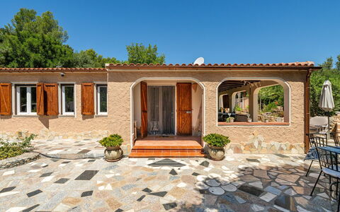 Doxina: Door, Home, Cottage, Flowerpot, Estate, Flagstone, Shade, Garden, Concrete, Patio