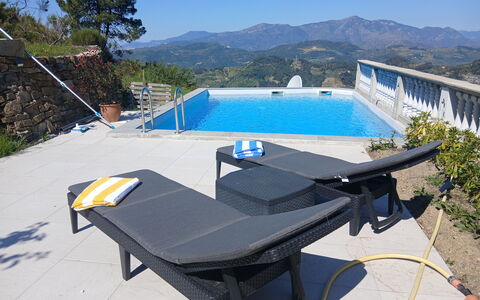 Villa dei Sogni: Outdoor Furniture, Furniture, Leisure, Swimming Pool, Shade, Sunlounger, Chair, Vacation, Resort, Chaise Longue