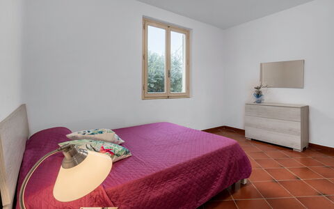 Borgo House In Florentine Hills With Pool: Interior Design, Flooring, Wall, Floor, Furniture, Wood, Room, Bedroom, Ceiling, Bed
