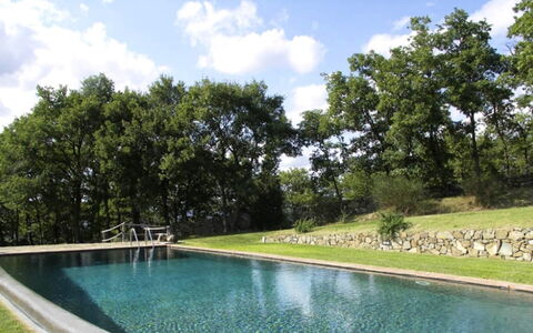 Vallocchie: Garden, Swimming Pool, Water Feature, Lawn, Shade, Landscaping, Backyard, Pond, Reflection, Park
