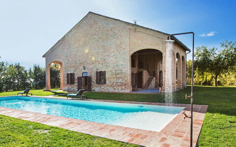 Cascina del Castello: Architecture, Door, Composite Material, Estate, Swimming Pool, Farmhouse, Hacienda, Yard, Villa, Backyard