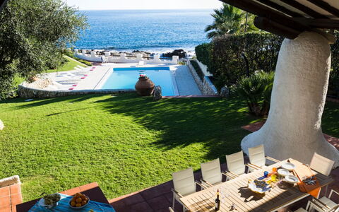 Villa Luna Blu: Blue, Swimming Pool, Resort, Leisure, Eco Hotel, Outdoor Furniture, Sunlounger, Sea, Vacation, Shade