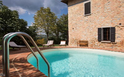 Cascina Arcangelo: Architecture, Composite Material, Swimming Pool, Estate, Farmhouse, Outdoor Furniture, Villa, Backyard