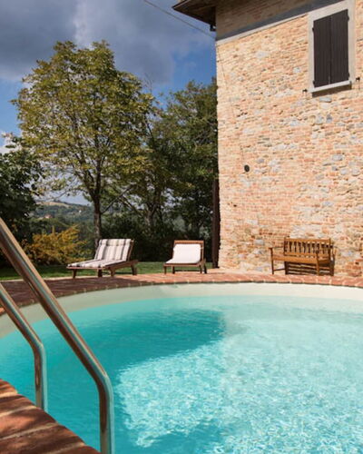 Cascina Arcangelo: Architecture, Composite Material, Swimming Pool, Estate, Farmhouse, Outdoor Furniture, Villa, Backyard