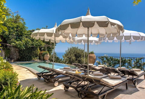Villa Positano: Umbrella, Outdoor Furniture, Swimming Pool, Resort, Furniture, Sunlounger, Sea, Eco Hotel, Coastal And Oceanic Landforms