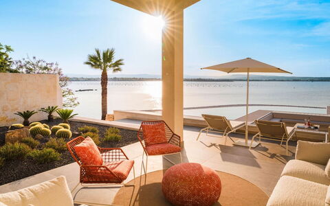 Villa Vernissage: Furniture, Outdoor Furniture, Sea, Resort, Chair, Coast, Shade, Ocean, Shore, Eco Hotel