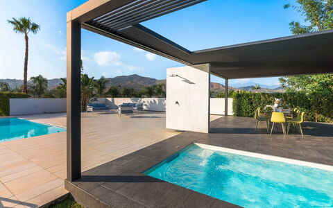 Villa Contemporanea: Swimming Pool, Architecture, Shade, Composite Material, Eco Hotel, Resort, Villa, Landscaping, Outdoor Structure, Estate