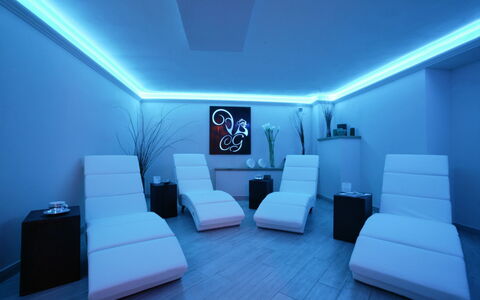 Villa Eline: Interior Design, Ceiling, Lighting, Flooring, Floor, Living Room, Light Fixture, Couch, Hotel