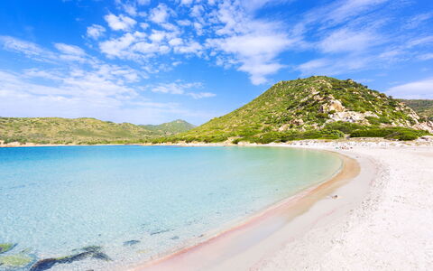 Le Fontane Apartments In Villasimius: Blue, Water, Body Of Water, Beach, Coast, Coastal And Oceanic Landforms, Shore, Sea, Summer, Bank