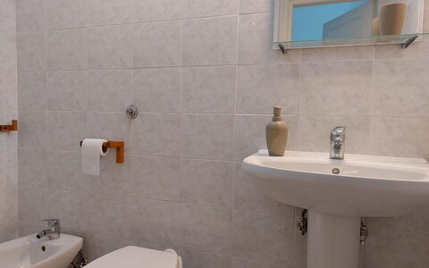 Casa Annalù With Garden, Wifi, Bogliasco: Bathroom, Bathroom Sink, Plumbing Fixture, Wall, Sink, Flooring, Interior Design, Floor, Toilet, Toilet Seat
