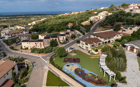 Apartment Sardinia Seaside Ac And Wifi: Residential Area, Bird'S-Eye View, Landscape, House, Aerial Photography, Town, Neighbourhood, City, Suburb, Home