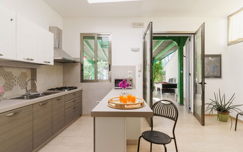 La Maison De Rosetta: Furniture, Kitchen, Interior Design, Countertop, Kitchen Appliance, Flooring, Major Appliance, Wood, Home, Floor