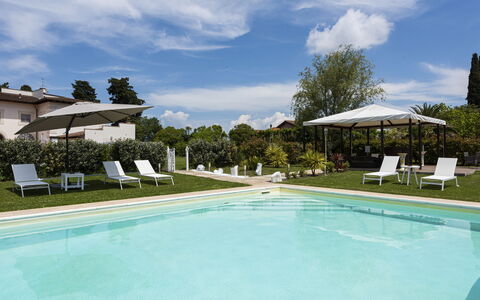 Villa Yvonne: Swimming Pool, Garden, Estate, Lawn, Hacienda, Resort, Landscaping, Villa, Yard, Courtyard