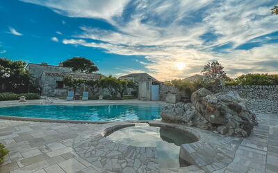 Masseria Capasa: Flagstone, Water Feature, Tile, Landscaping, Swimming Pool, Fountain