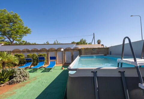 Sea Coral Apartment In Porto Cesareo: Blue, Swimming Pool, Composite Material, Shade, Resort, Eco Hotel, Hotel, Houseplant, Outdoor Furniture