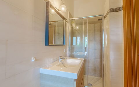 Villa Asami: Flooring, Floor, Plumbing Fixture, Interior Design, Bathroom Sink, Bathroom, Sink, Tap, Plumbing, Lighting
