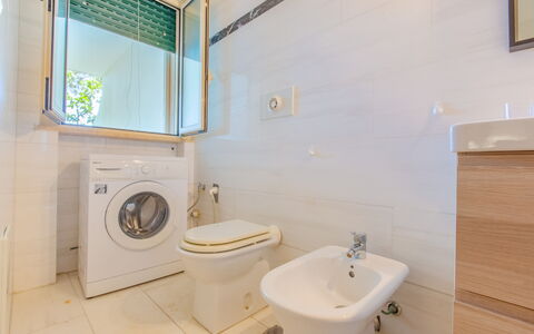 Villa Asami: Bathroom, Flooring, Interior Design, Plumbing Fixture, Floor, Toilet, Toilet Seat, Sink, Tap, Bathroom Sink