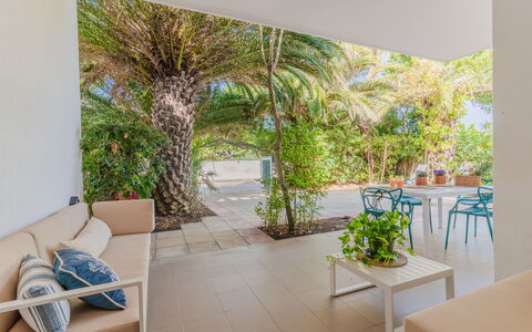 Villa Nami: Eco Hotel, Shade, Resort, Chair, Outdoor Furniture, Garden, Landscaping, Tropics, Houseplant