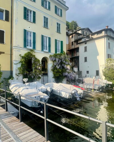 Miralago: Building, Waterway, Boat, Watercraft, Watercourse, Residential Area, Channel, Boats And Boating--Equipment And Supplies, Apartment, Lake