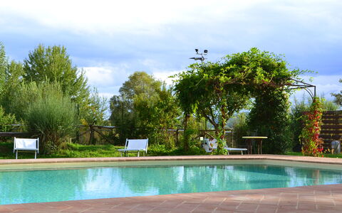 Appartamento Vele, Wifi, Near Perugia: Swimming Pool, Outdoor Furniture, Resort, Garden, Shade, Leisure, Eco Hotel, Landscaping, Backyard