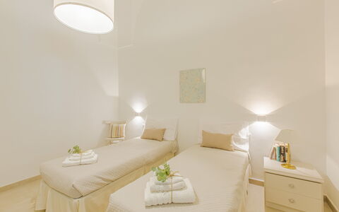 Casa Nonna Netta: Interior Design, Wall, Flooring, Floor, Ceiling, Wood, Furniture, Room, Bed, Bedroom