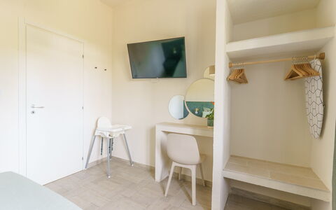 Ville Poggioreale: Wall, Interior Design, Floor, Flooring, Ceiling, Room, Apartment, Bedroom, Bed, Wood Stain