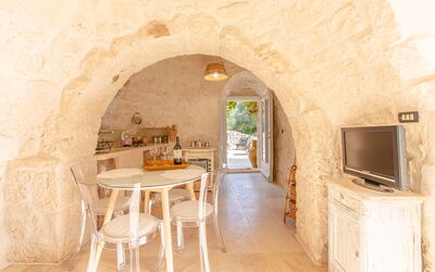 Trullo Della Quercia: Ceiling, Living Room, Plaster