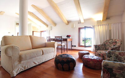 Terrace Apartment: Furniture, Interior Design, Flooring, Floor, Couch, Room, Wood, Living Room, Table, Textile